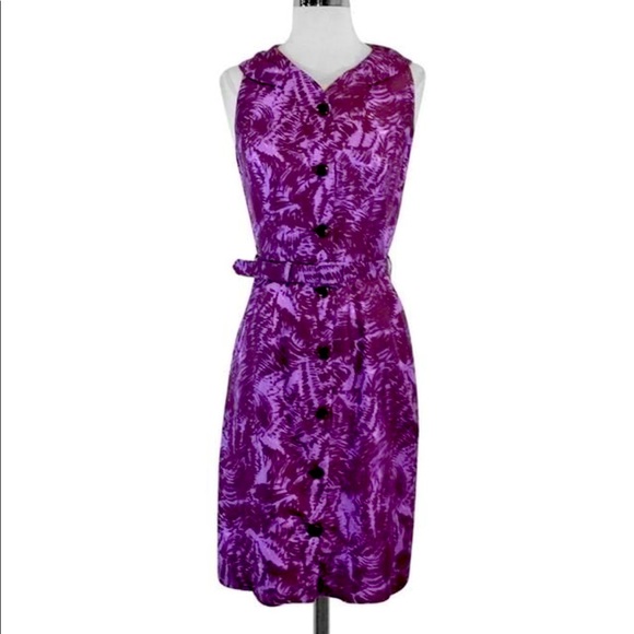 MILLY Purple Cocktail Dress SIZE 0 - Picture 2 of 5